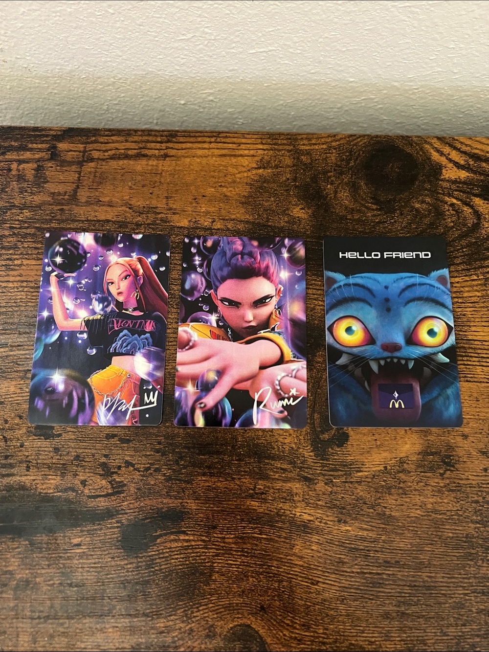 KPop Demon Hunters Cards McDonald's Trading Kids